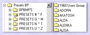 Preset Directory Orgainzation